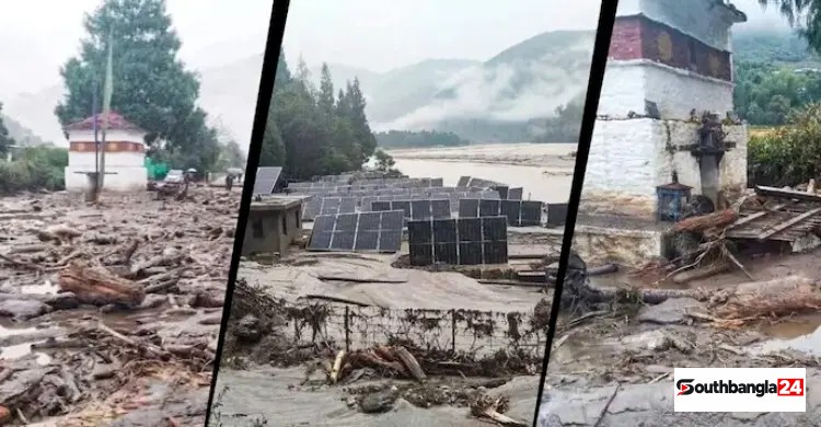 ভুটানে হিমবাহের হ্রদ ভেঙে আকস্মিক বন্যা, আসাম ও পশ্চিমবঙ্গে সতর্কতা