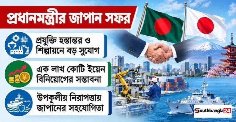 প্রধানমন্ত্রীর জাপান সফর: অর্থনৈতিক অগ্রযাত্রায় নতুন সম্ভাবনার বার্তা