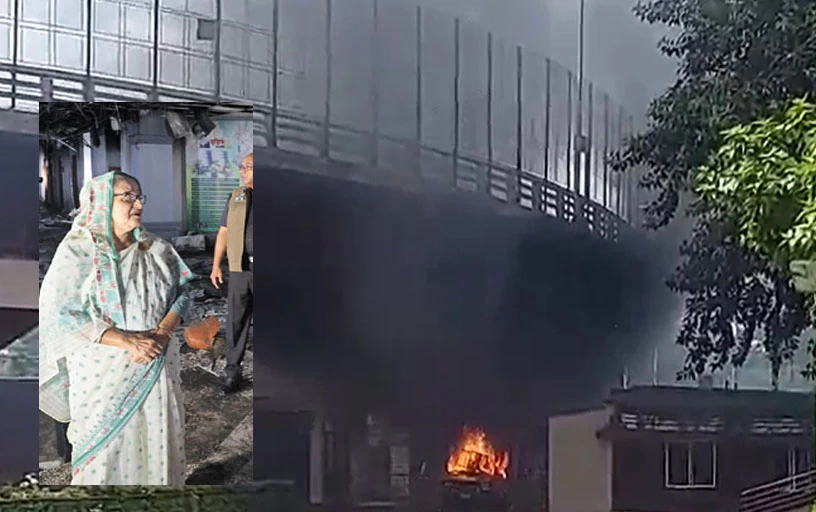 বিটিভি ভবন পরিদর্শন করলেন প্রধানমন্ত্রী