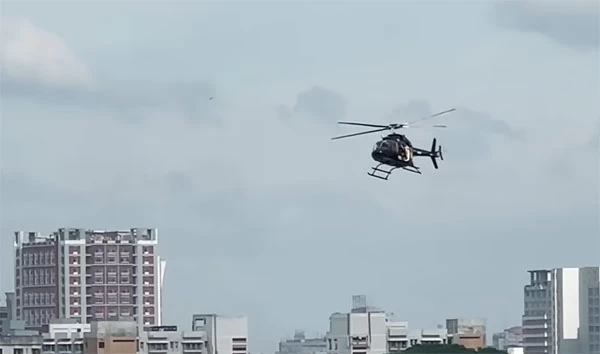 হেলিকপ্টার থেকে গুলি চালানো হয়‌নি